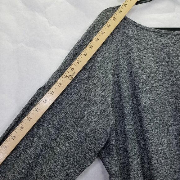 Beyond Yoga Weekend Traveler Pullover 3X Cross Back Long Sleeve Heather Grey USA - Picture 12 of 13